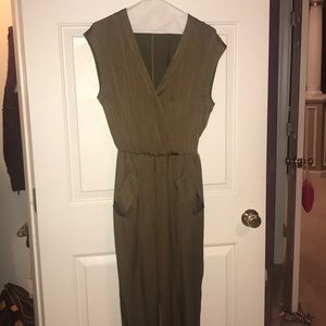 Green jumpsuit